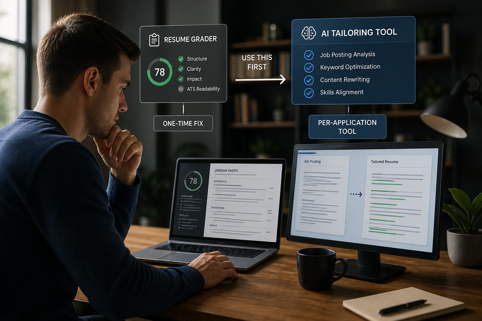 Illustration for Resume Worded vs. AI Resume Tailoring: Which Fits You